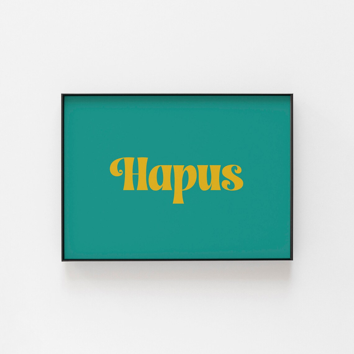 Hapus Welsh Happy Art Print, Hygge Home Decor - Image 2