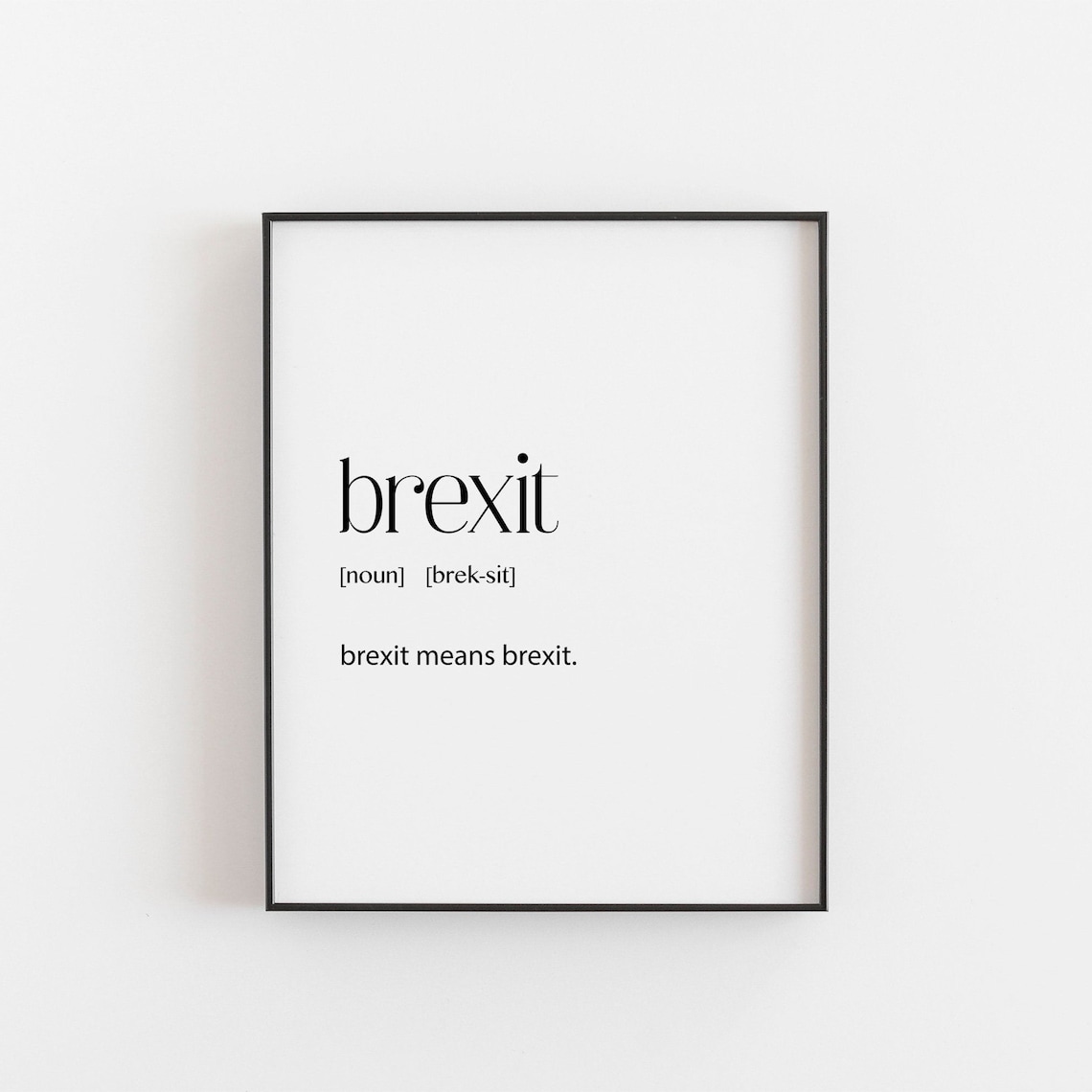 Brexit Definition Gift, Christmas Poster