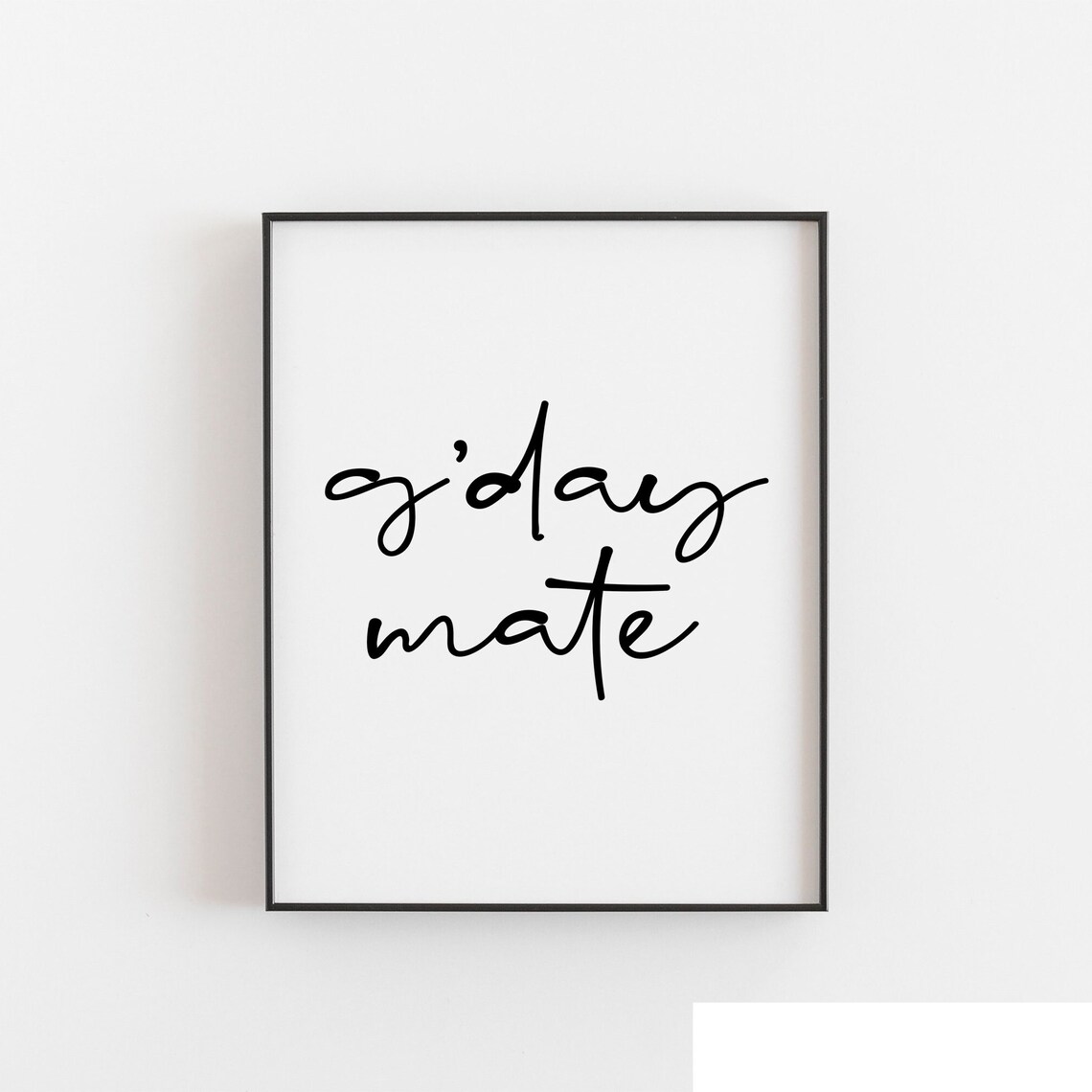 Gday Australian Slang Word Definition Art Print