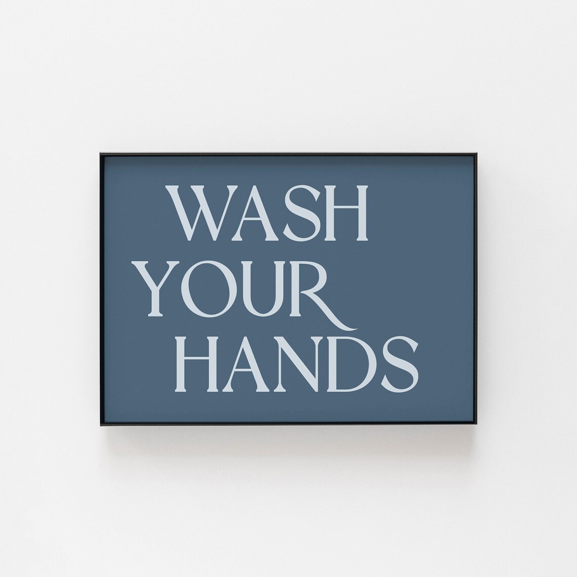 Wash Your Hands Gothic Halloween Bathroom Art Print