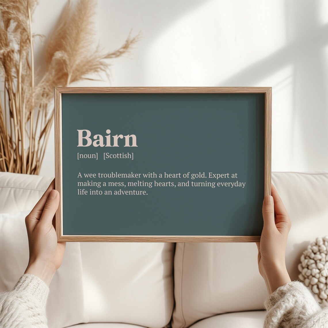 Bairn Scottish Definition Art Print, Nursery Decor - Image 2