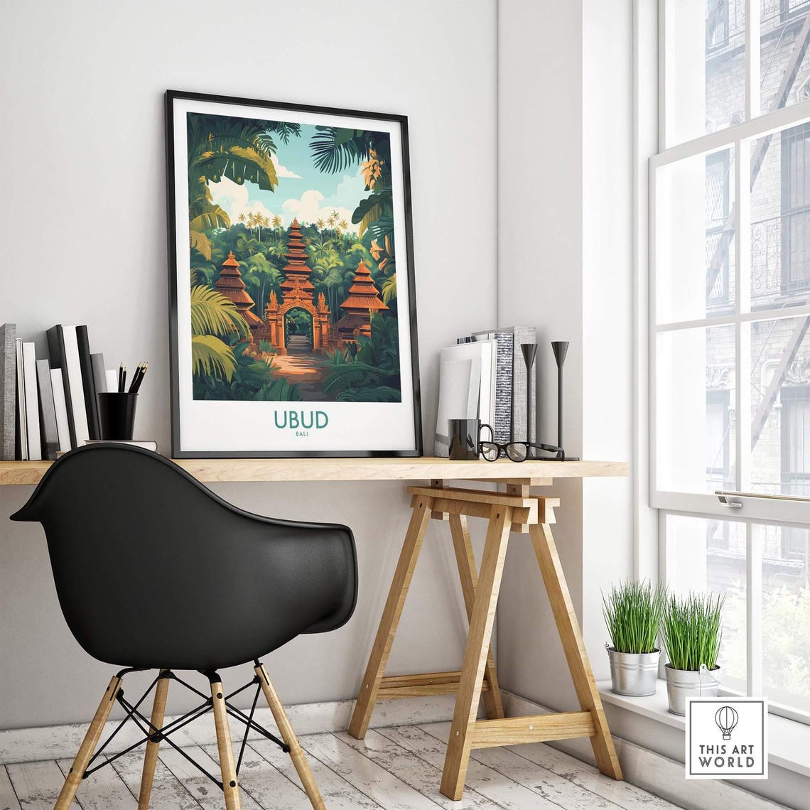 Ubud Bali Travel Poster, Ubud Wall Decor - Image 4