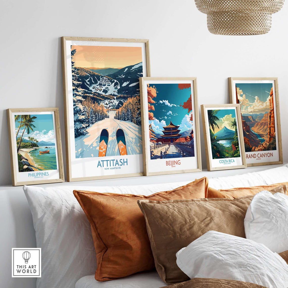 Attitash Travel Poster, Ski Resort Winter Sports - Image 3