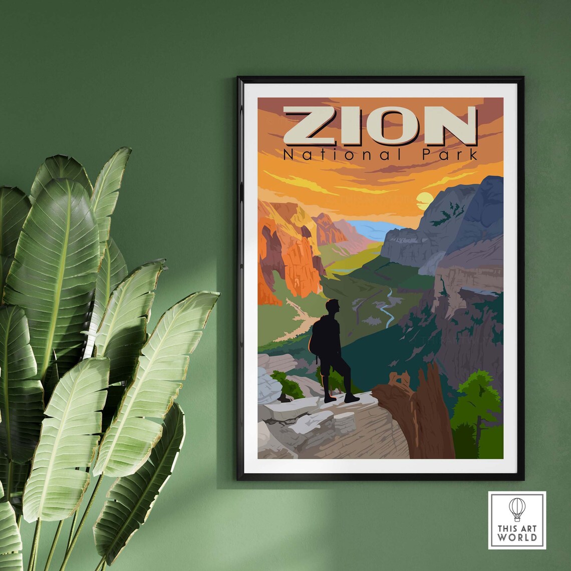 Zion National Park Poster, Utah Travel Poster - Image 3