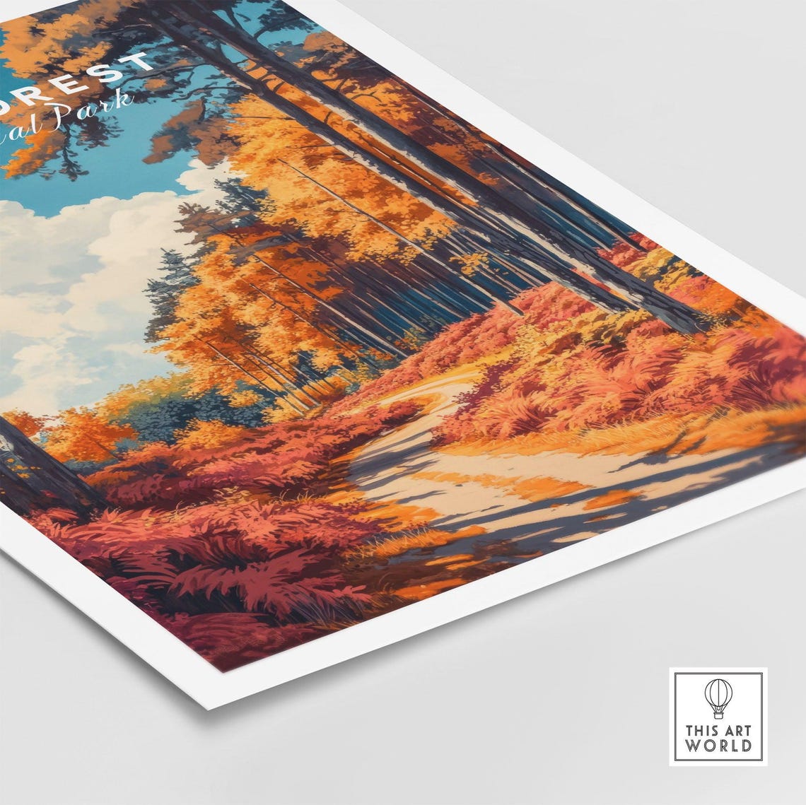 New Forest Travel Poster, England Landscape - Image 5