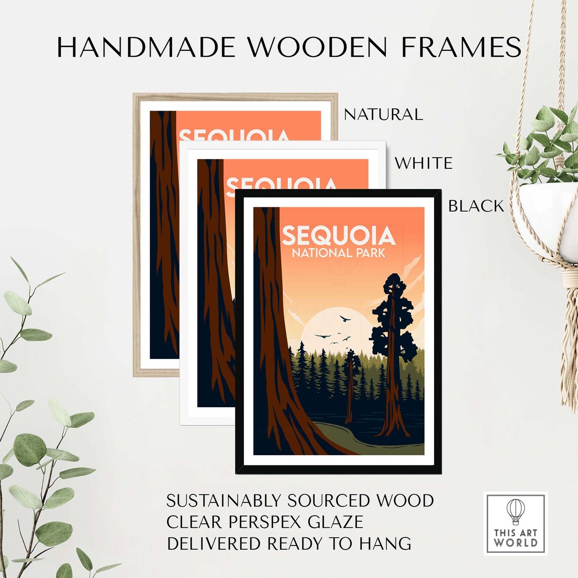 Sequoia National Park California Travel Poster - Image 2