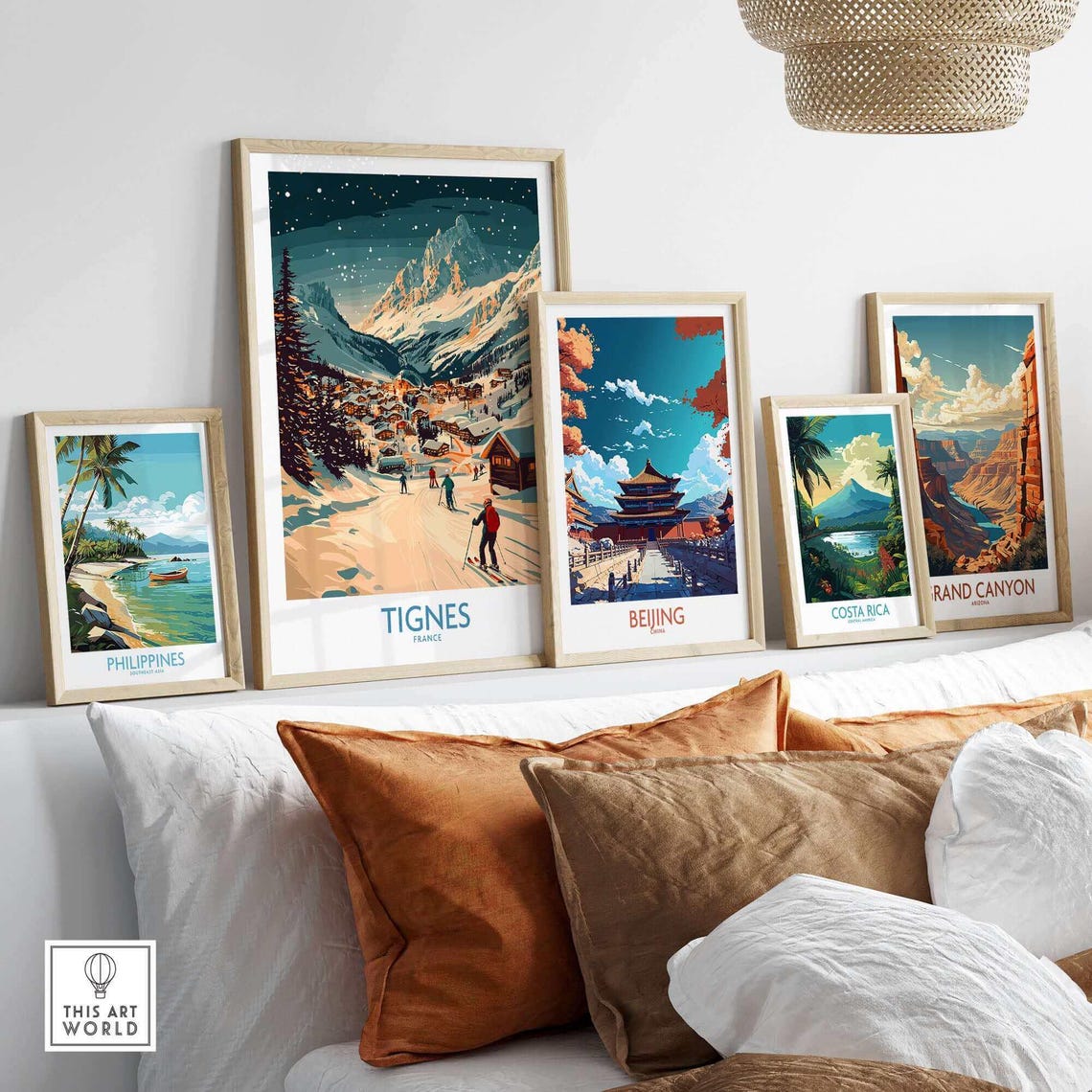 Tignes Ski Resort Travel Poster, France - Image 3