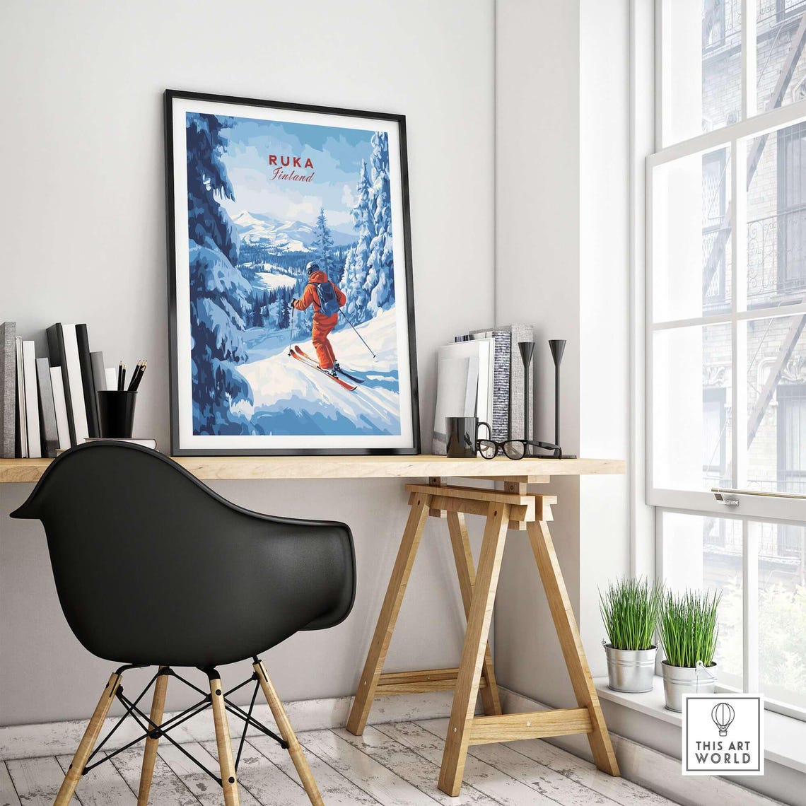 Ruka Ski Resort, Winter Sports Poster - Image 4