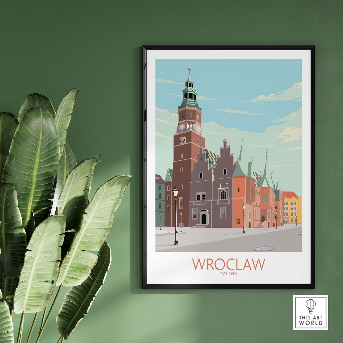 Wroclaw Travel Poster, Poland Wall Art Print - Image 2