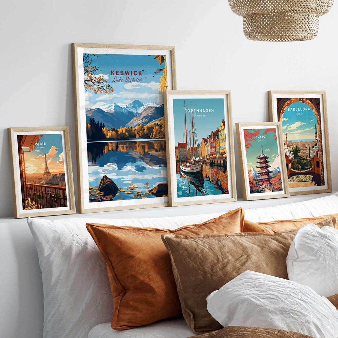 Keswick, Lake District Housewarming Gift Art Print - Image 3