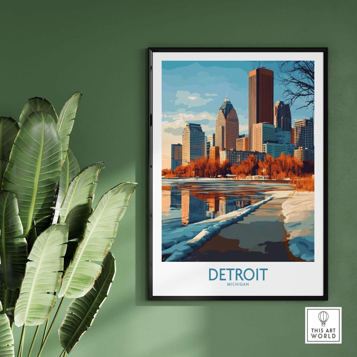 Detroit, Michigan Travel Poster - Image 2