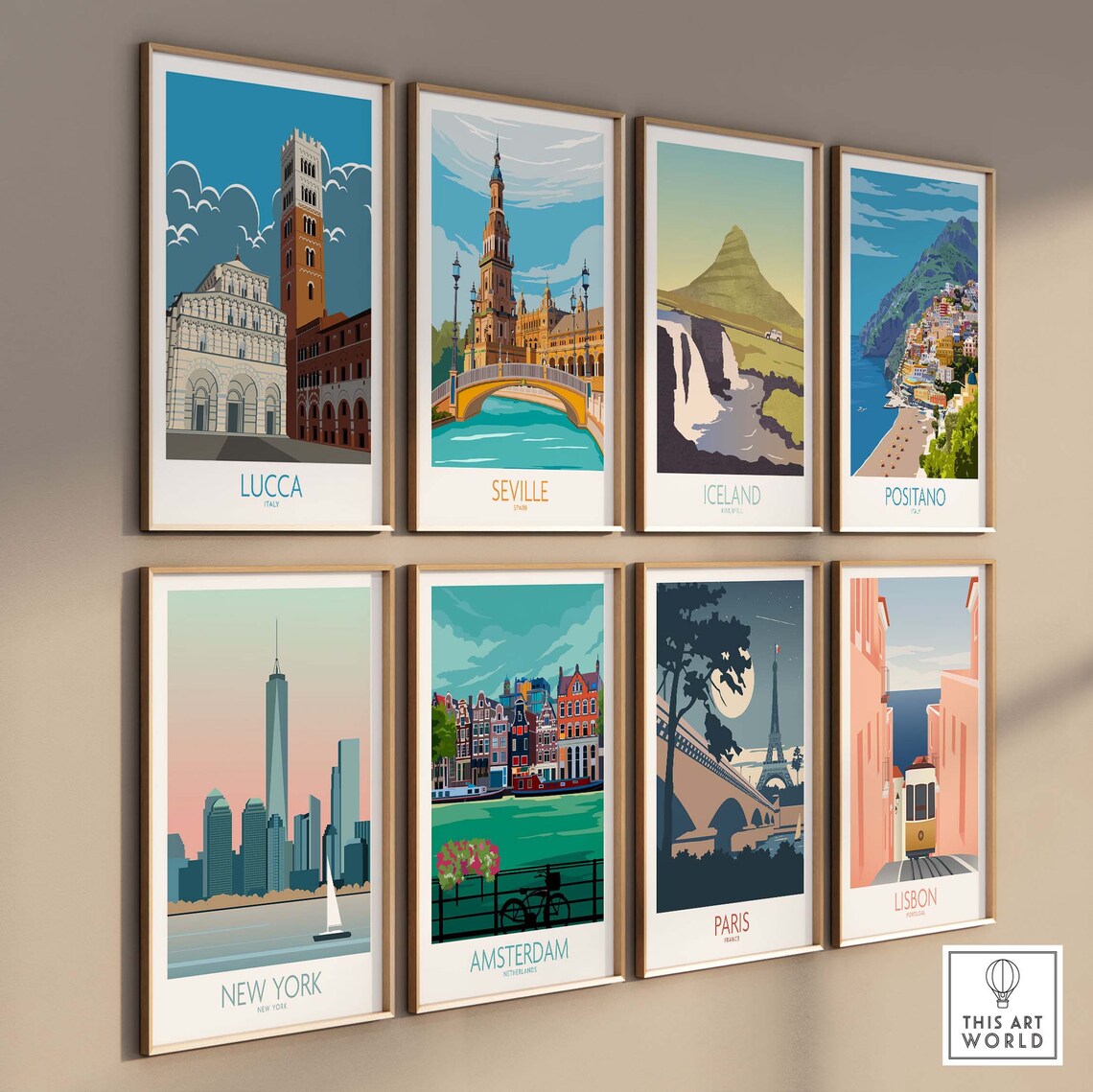 Lucca Italy Travel Poster, Travel Poster Art Print - Image 3