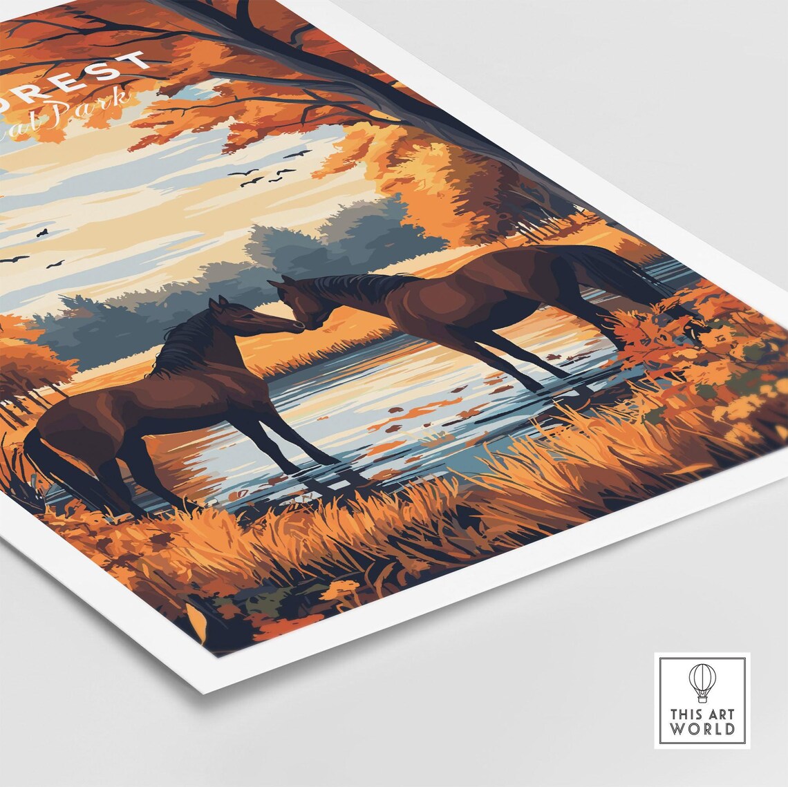 New Forest National Park Art Print, Home Decor - Image 5