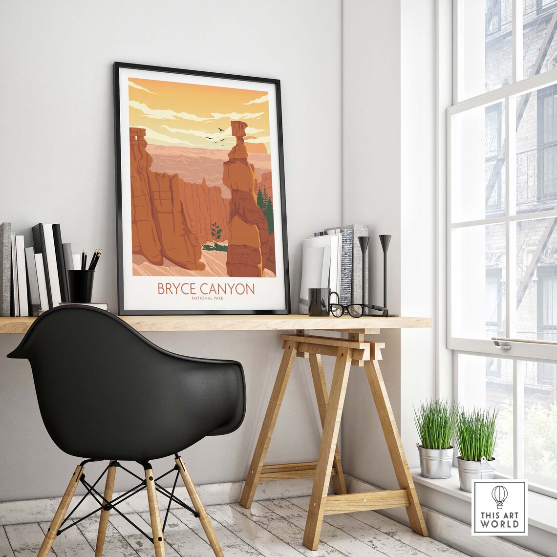 Bryce Canyon National Park Travel Poster Art Print - Image 4