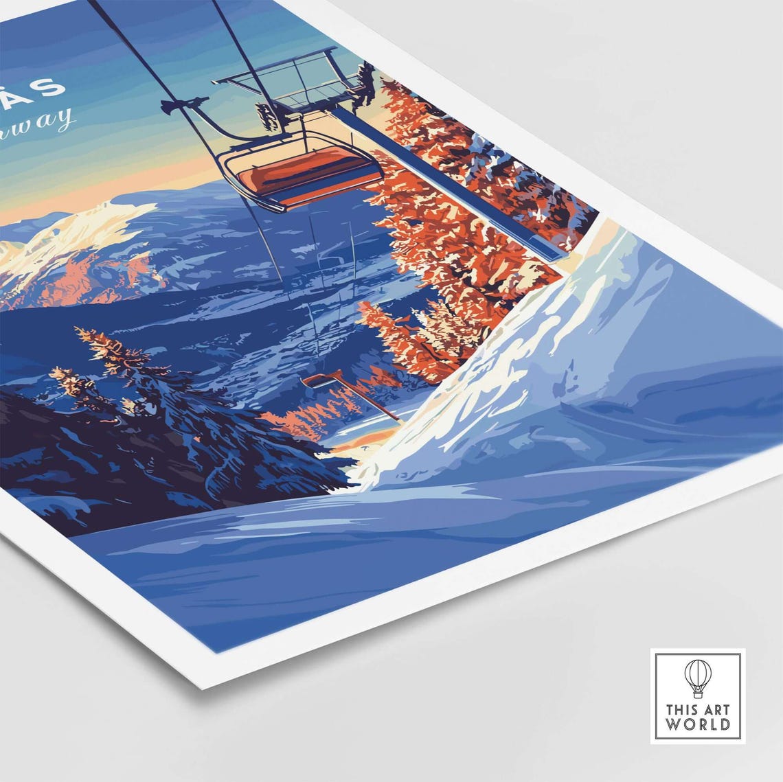 Ylls Ski Resort, Norway Winter Sports Art Print - Image 5