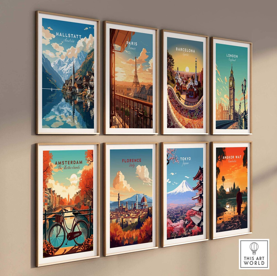 Hallstatt Austria Travel Poster Art Print - Image 3