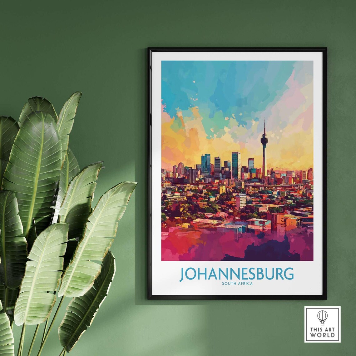 Joburg Skyline, Johannesburg South Africa Art Print - Image 2