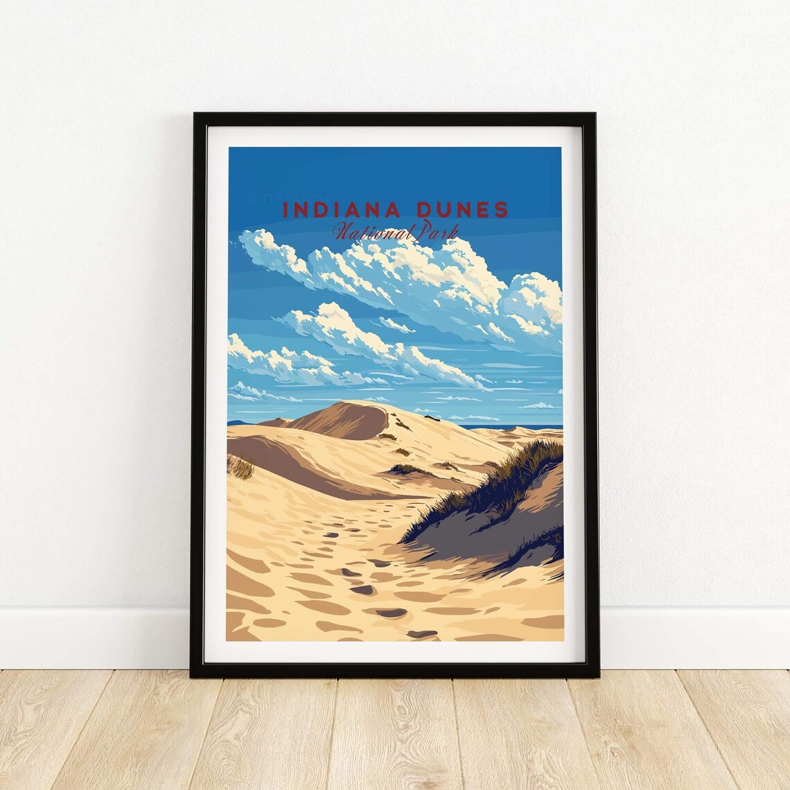 Indiana Dunes National Park Travel Poster
