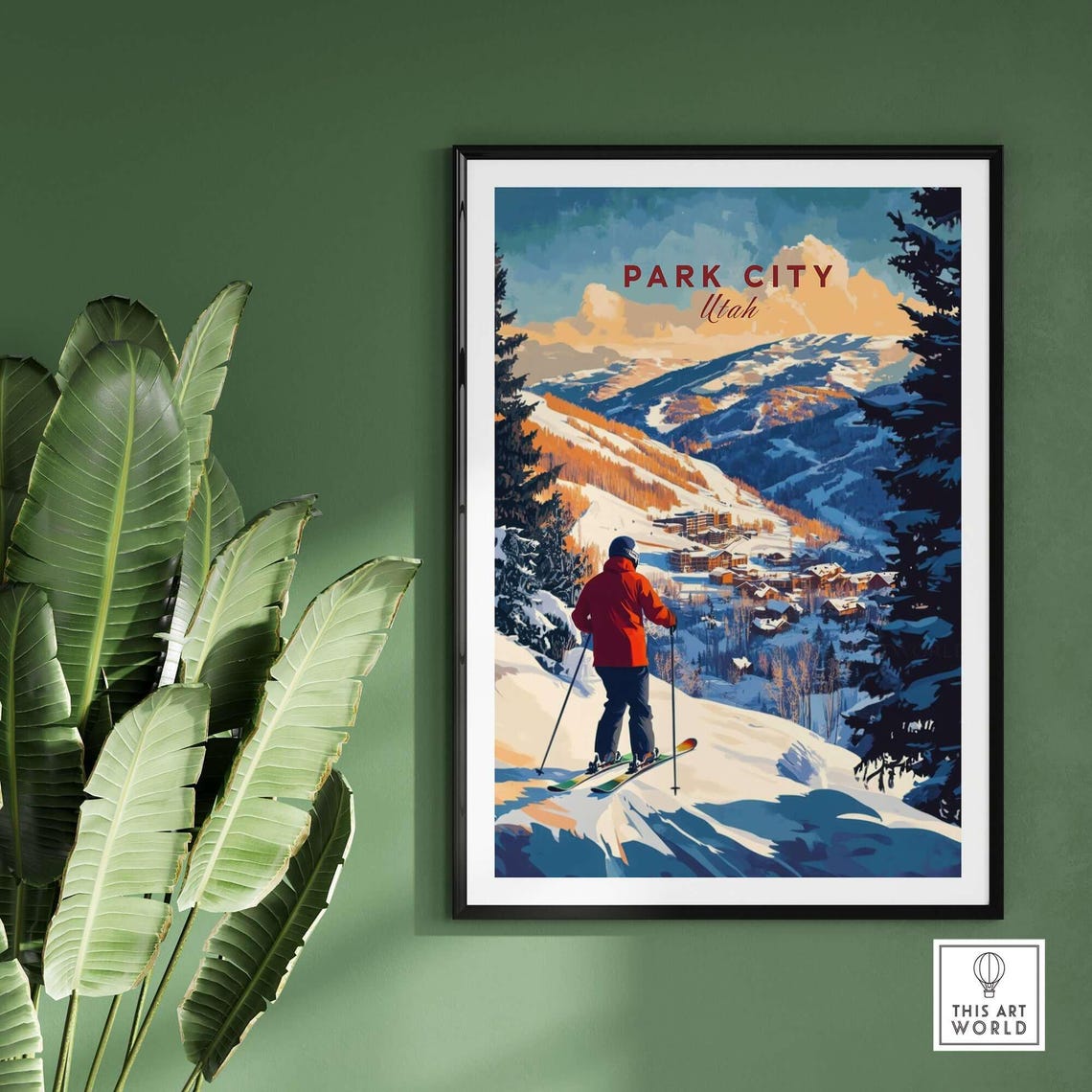 Park City Ski Resort, Winter Sports Artwork - Image 2