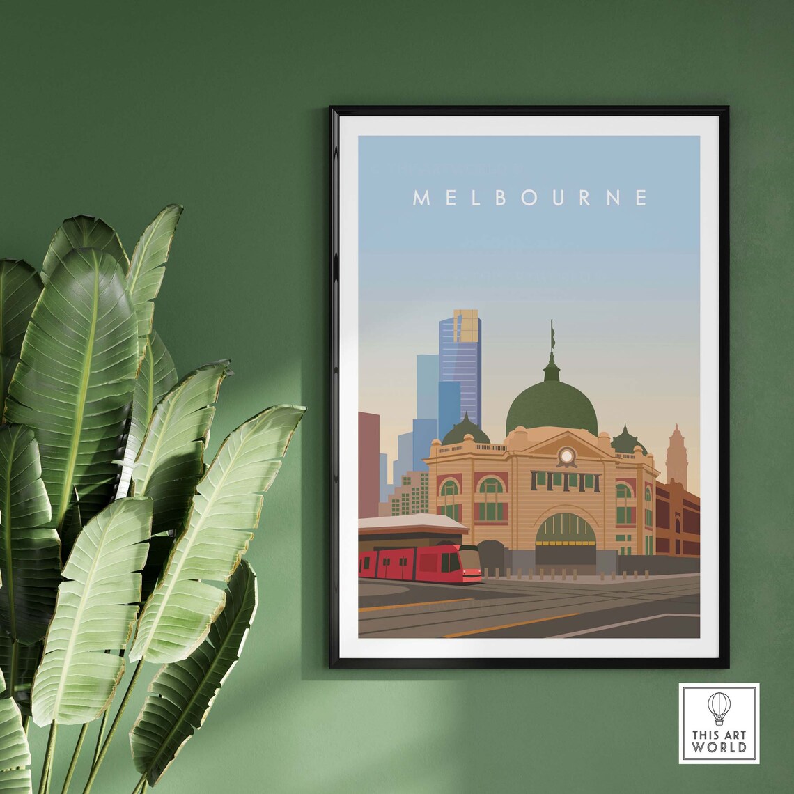 Melbourne Australia Travel Poster Art Print - Image 2