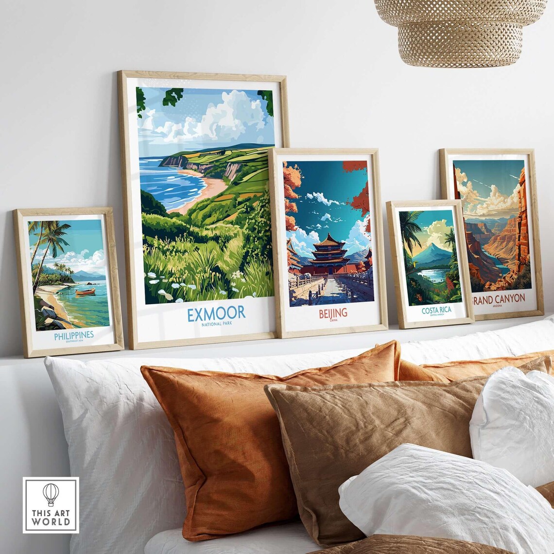 Exmoor National Park Travel Poster, Devon England - Image 3