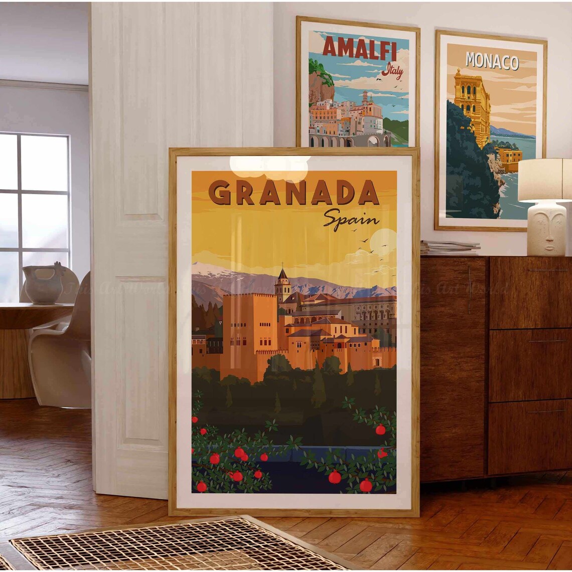 Granada Travel Poster, Andalusia Spain Wall Art - Image 3