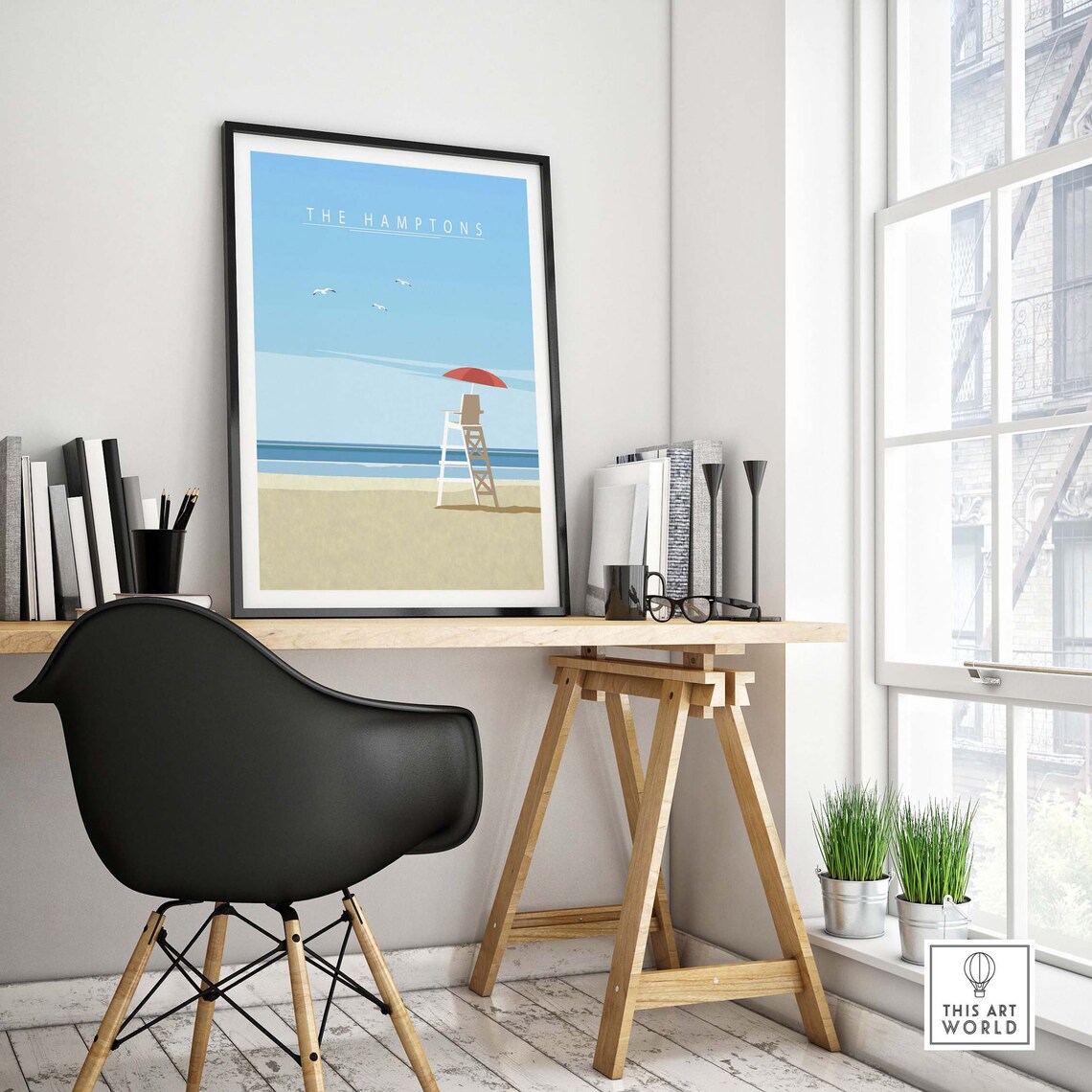The Hamptons New York Travel Poster, Wall Decor - Image 4