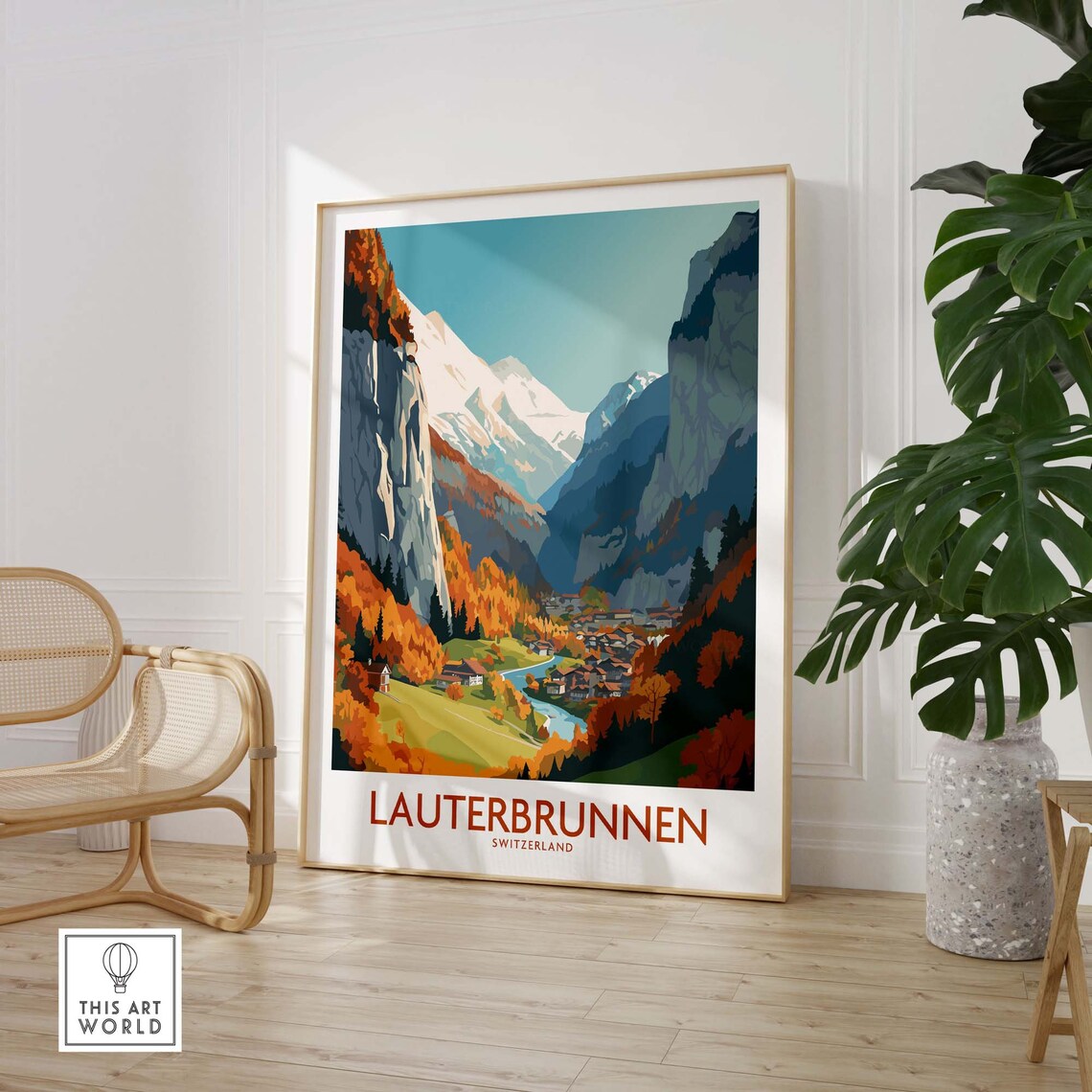 Lauterbrunnen Birthday Present Travel Poster - Image 3
