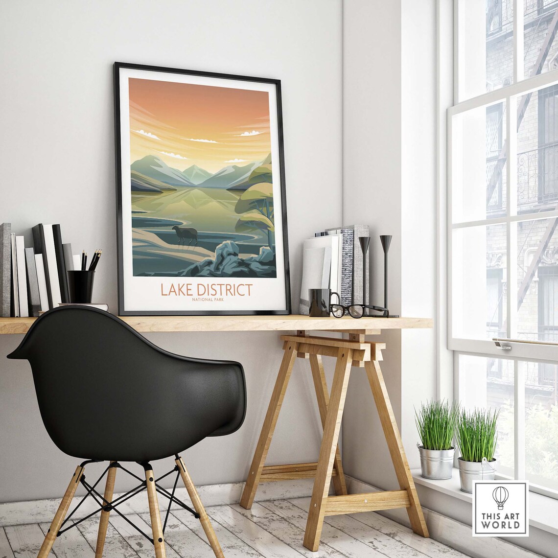 Lake District National Park Travel Poster Art Print - Image 4