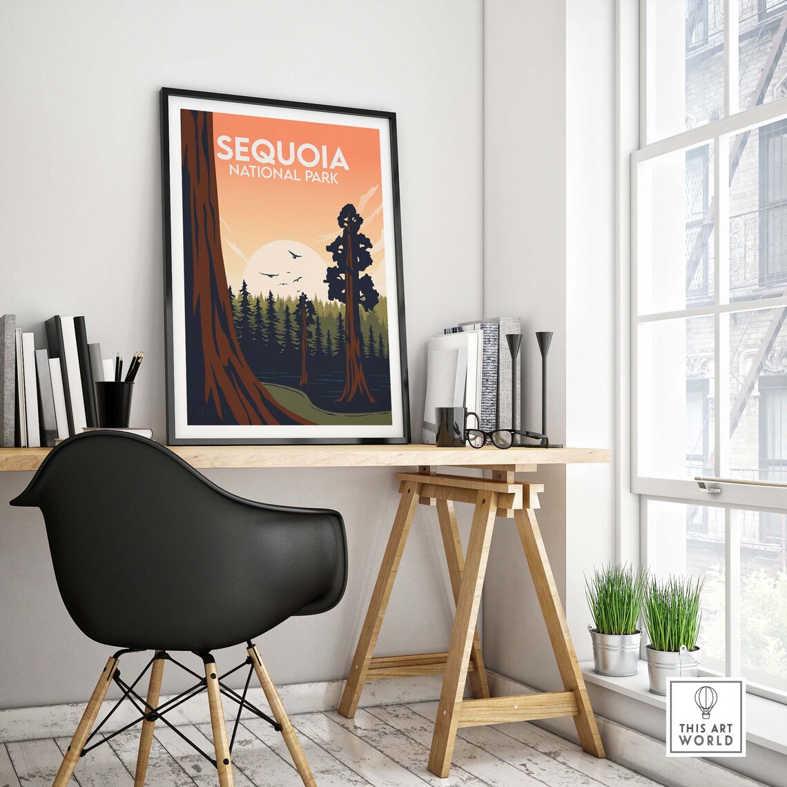 Sequoia National Park California Travel Poster - Image 4