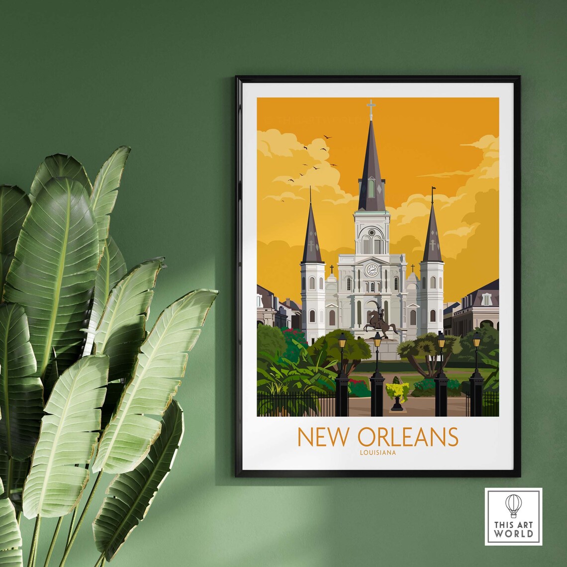 New Orleans Louisiana Travel Poster Art Print - Image 2