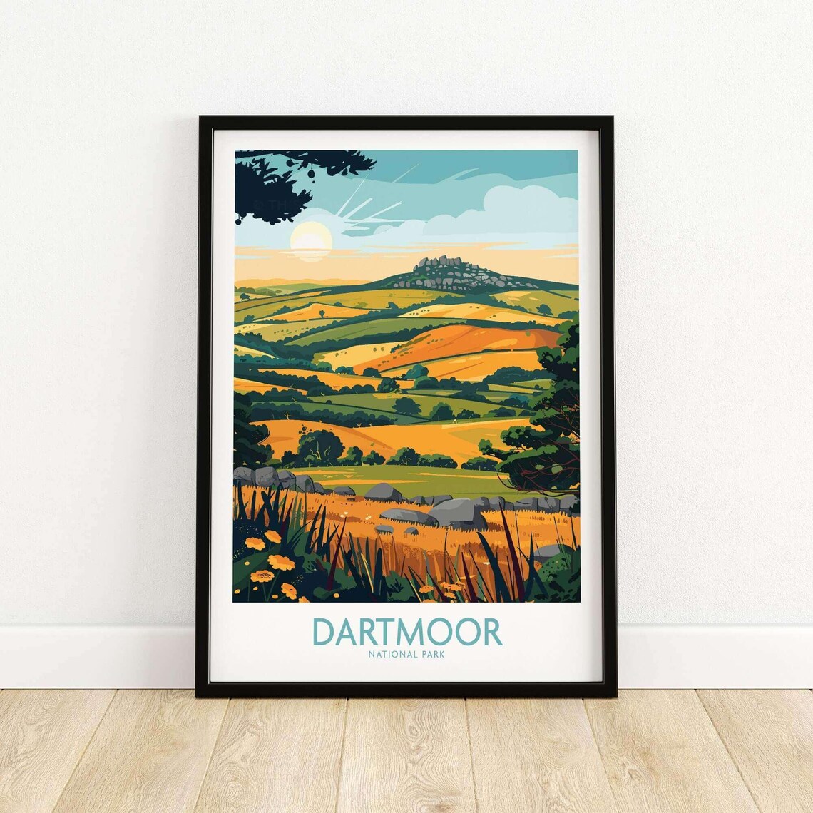 Dartmoor National Park, England Landscape Art Print - Image 5