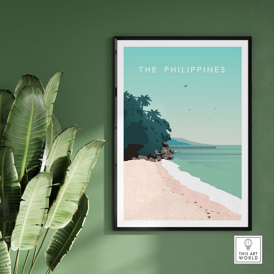 Philippines Travel Poster, Beach and Tropical Decor - Image 2