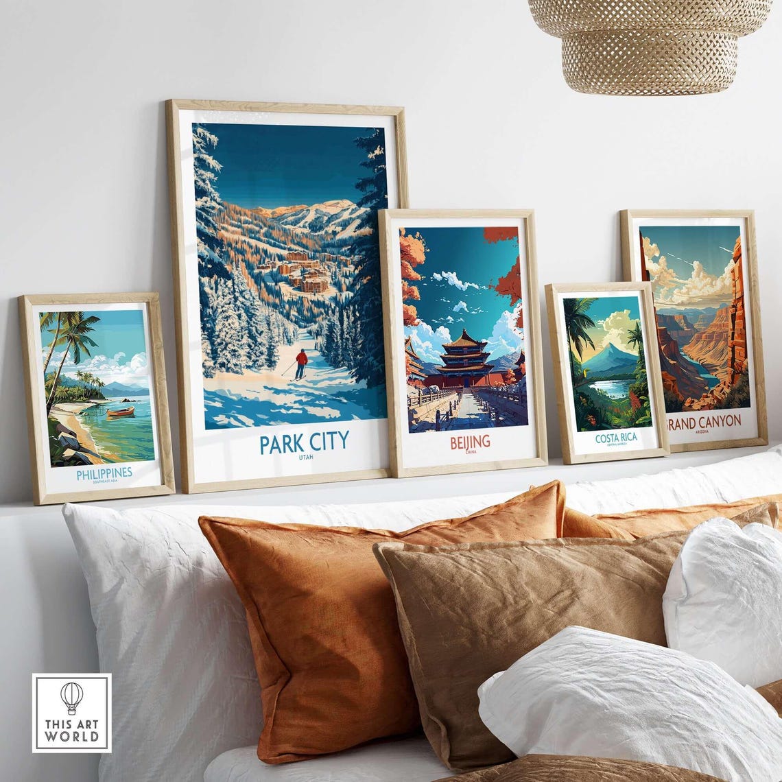Park City Utah Skiing Travel Poster - Image 3