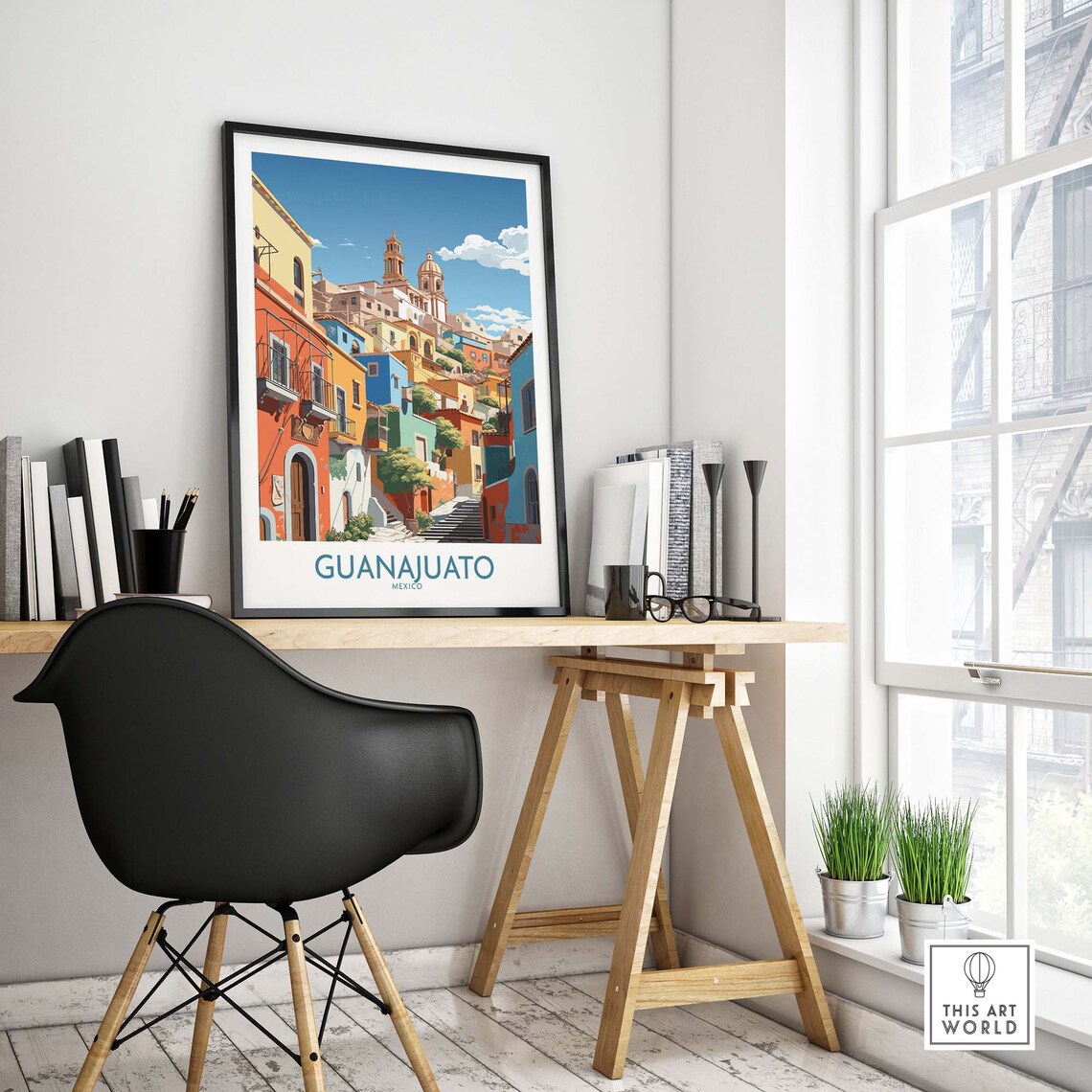 Guanajuato Mexico Travel Poster Art Print - Image 4