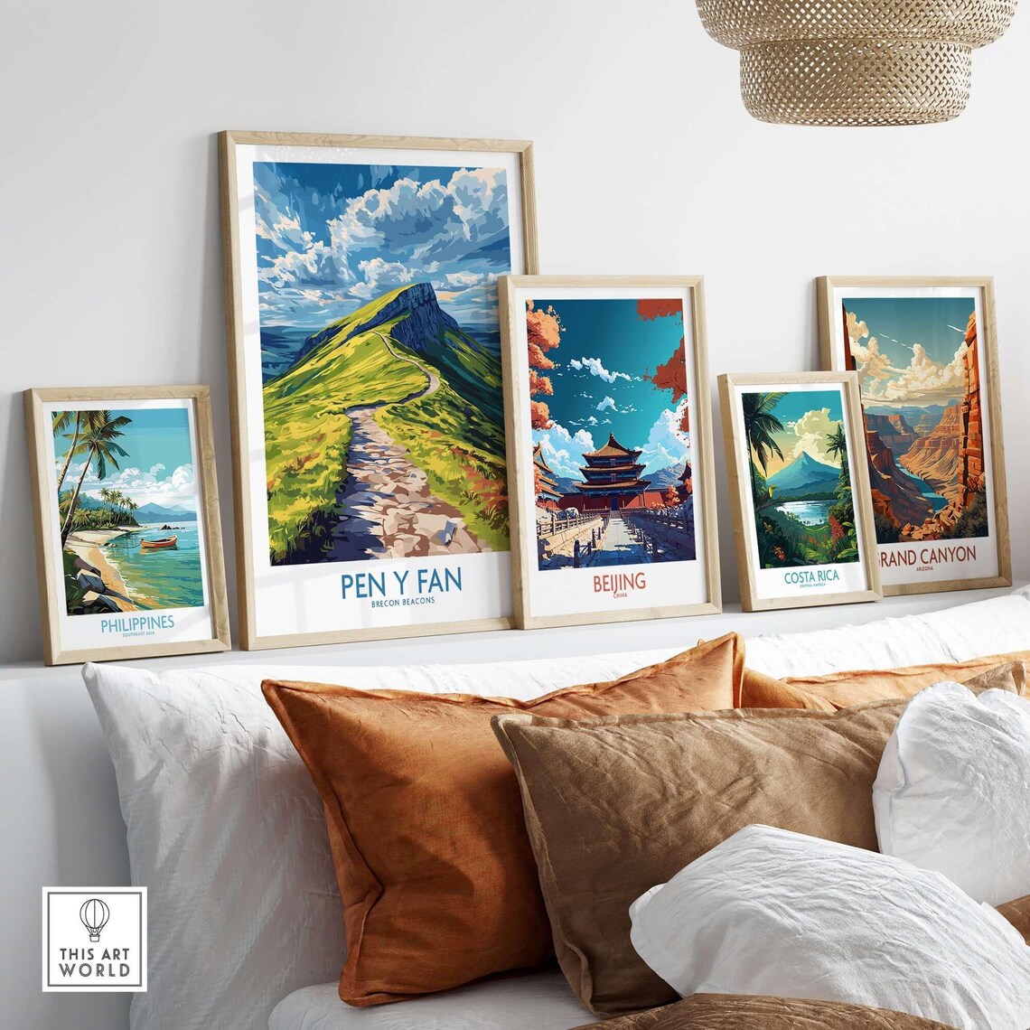 Pen Y Fan Poster, Brecon Beacons Mountain Illustration - Image 3