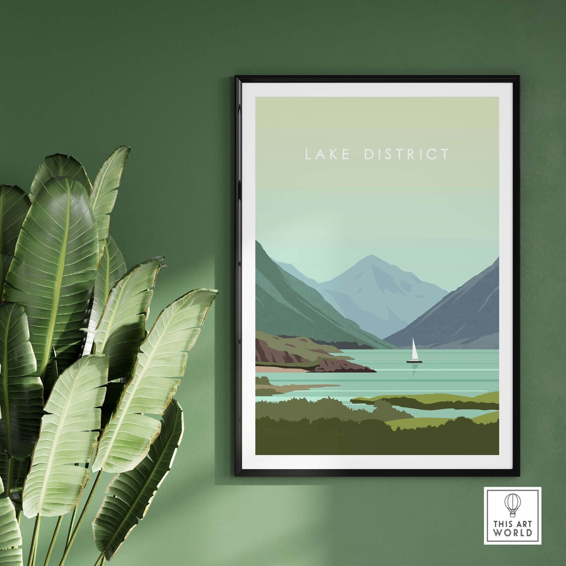 Lake District Minimalist Travel Poster, National Park - Image 2