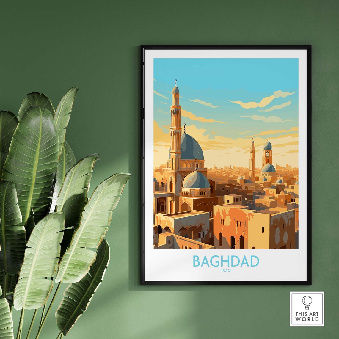 Baghdad Travel Poster, Home Decor Art Print - Image 2