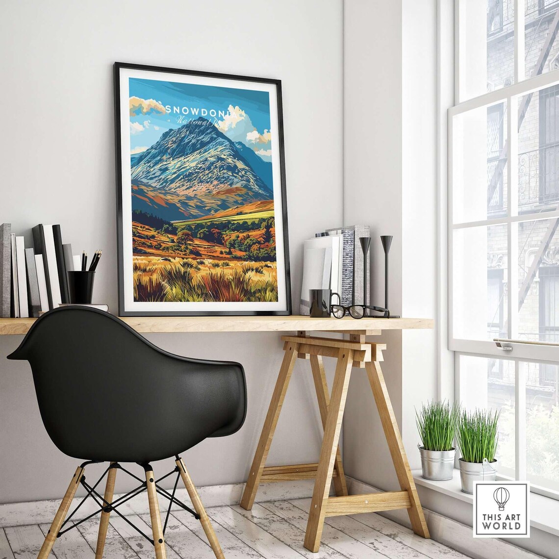 Snowdonia National Park Wales Travel Poster, Wall Hanging - Image 4