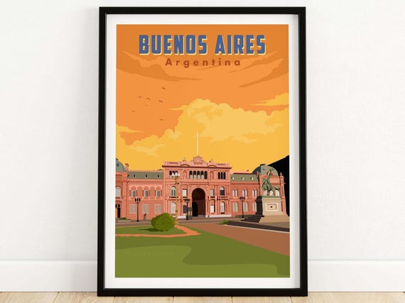 Buenos Aires Argentina Wall Art Poster Print