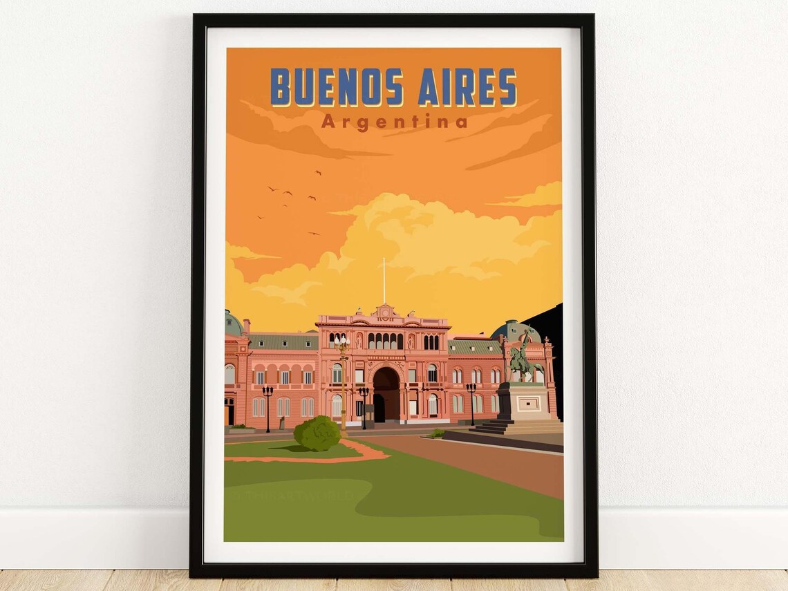 Buenos Aires Argentina Wall Art Poster Print