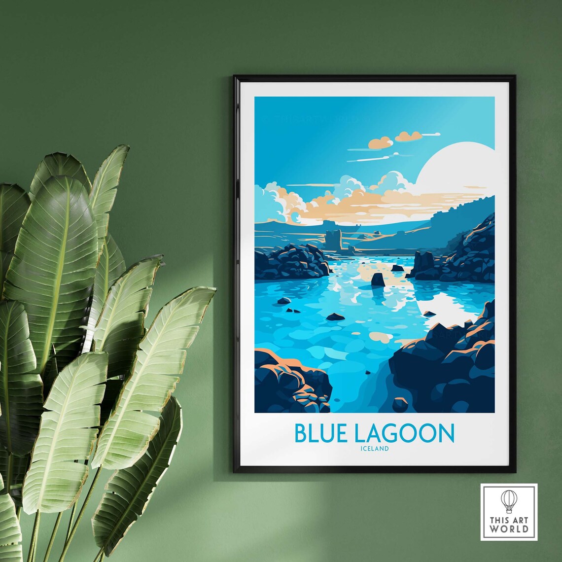 Blue Lagoon Iceland Travel Poster, Home Decor Print - Image 2