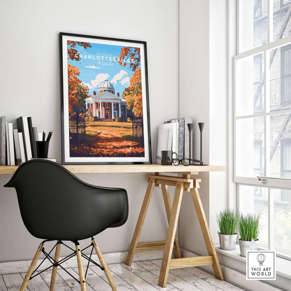 University Of Virginia Rotunda, Charlottesville VA Art Print - Image 4