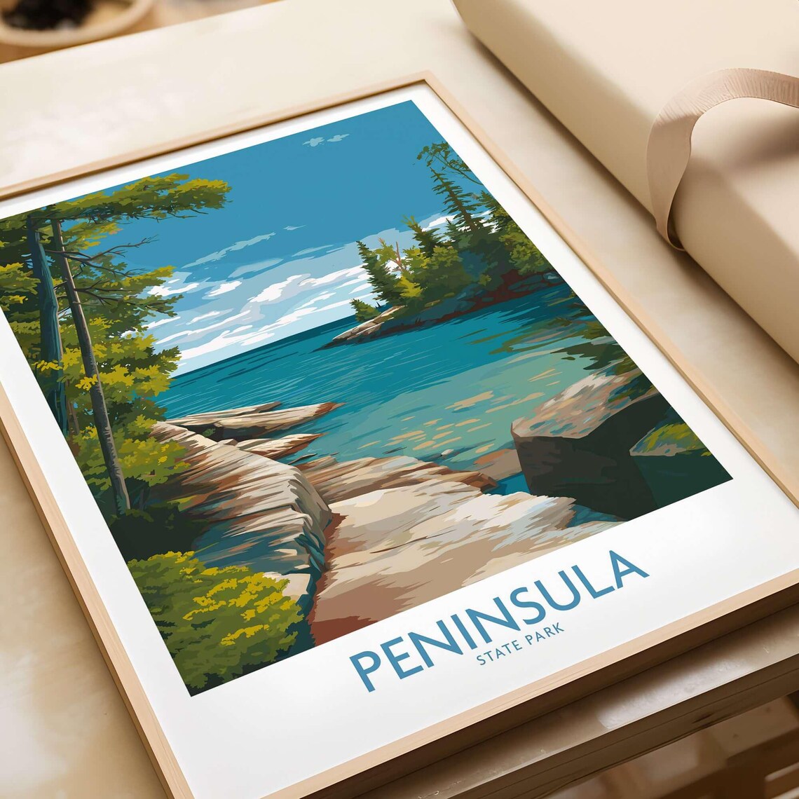 Peninsula State Park Rustic Outdoor Gift Art Print