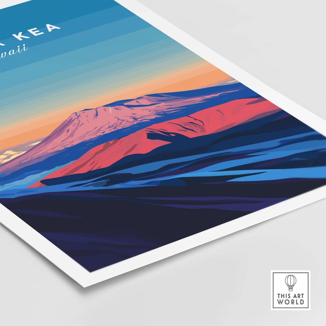 Mauna Kea Art Print, Hawaii Living Room Decor - Image 5