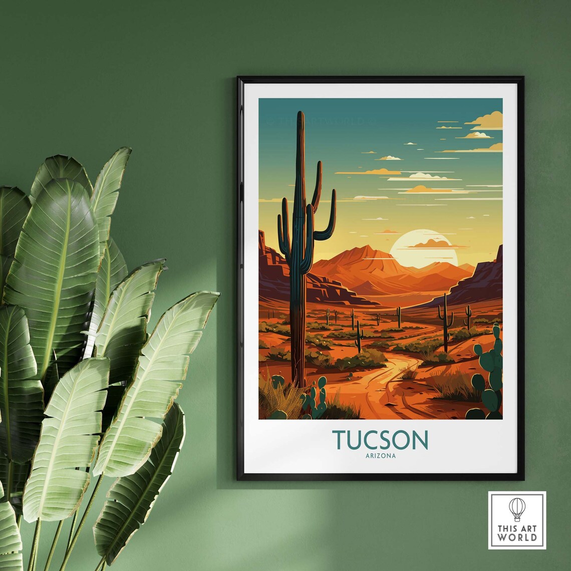 Tucson Travel Poster, Home Decor Wall Art Print - Image 2