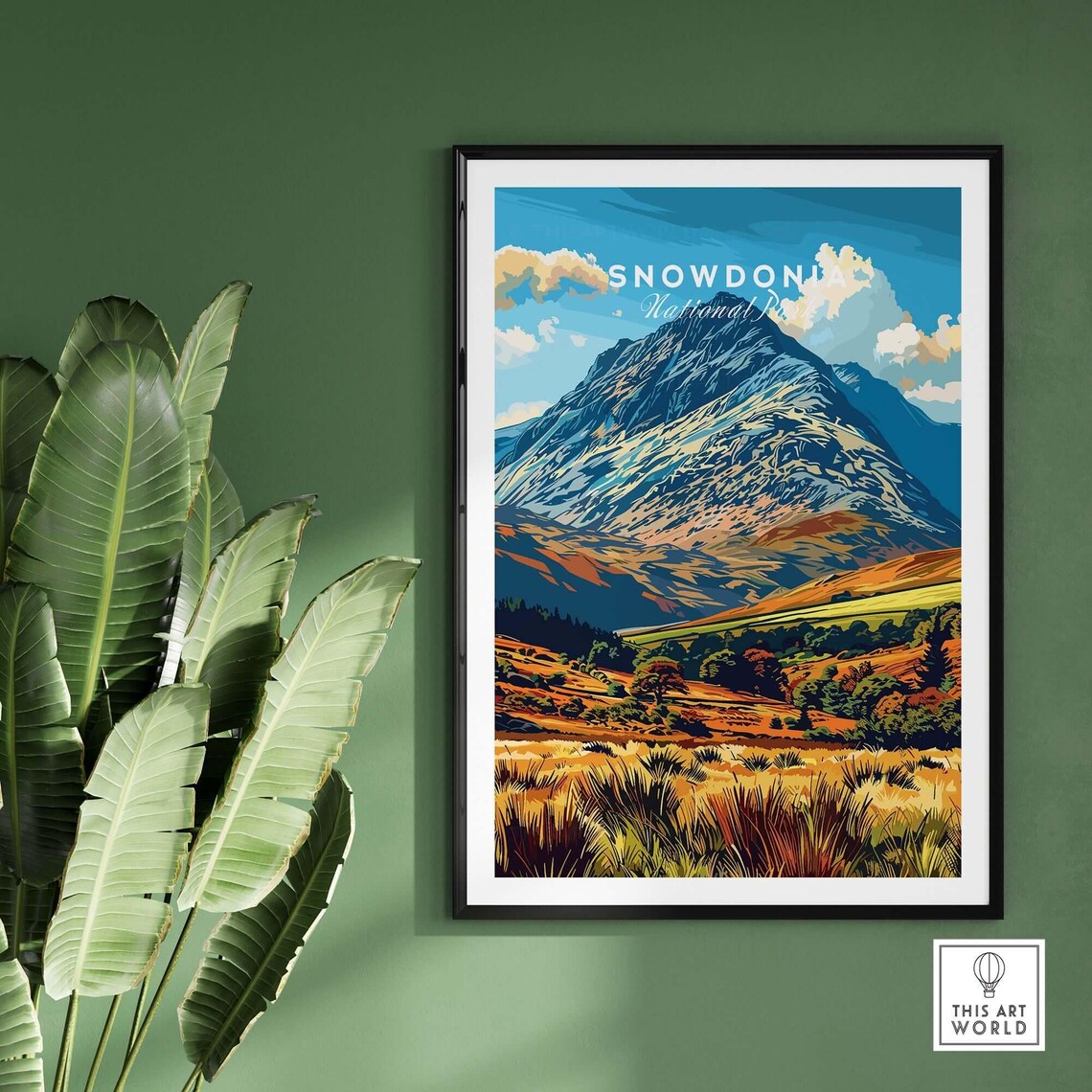 Snowdonia National Park Wales Travel Poster, Wall Hanging - Image 2