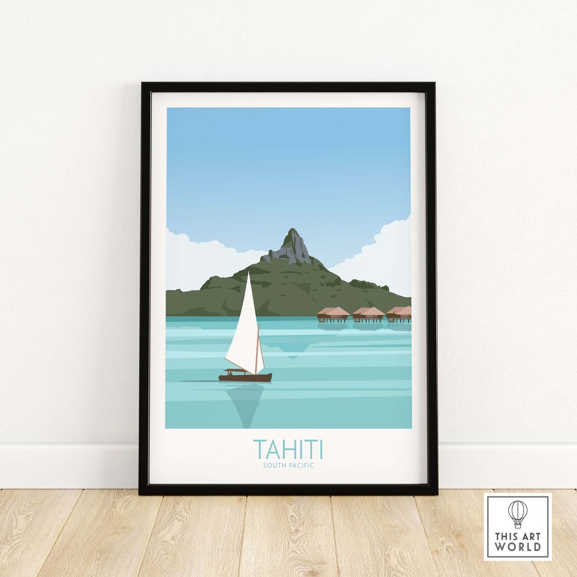 Tahiti Travel Poster Art Print