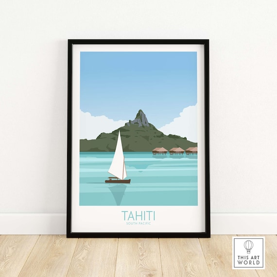 Tahiti Travel Poster Art Print