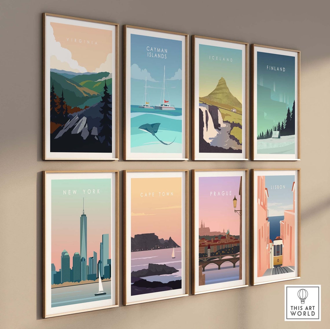 Virginia Blue Ridge Mountain Forest Ridge Overlook Travel Poster - Image 3